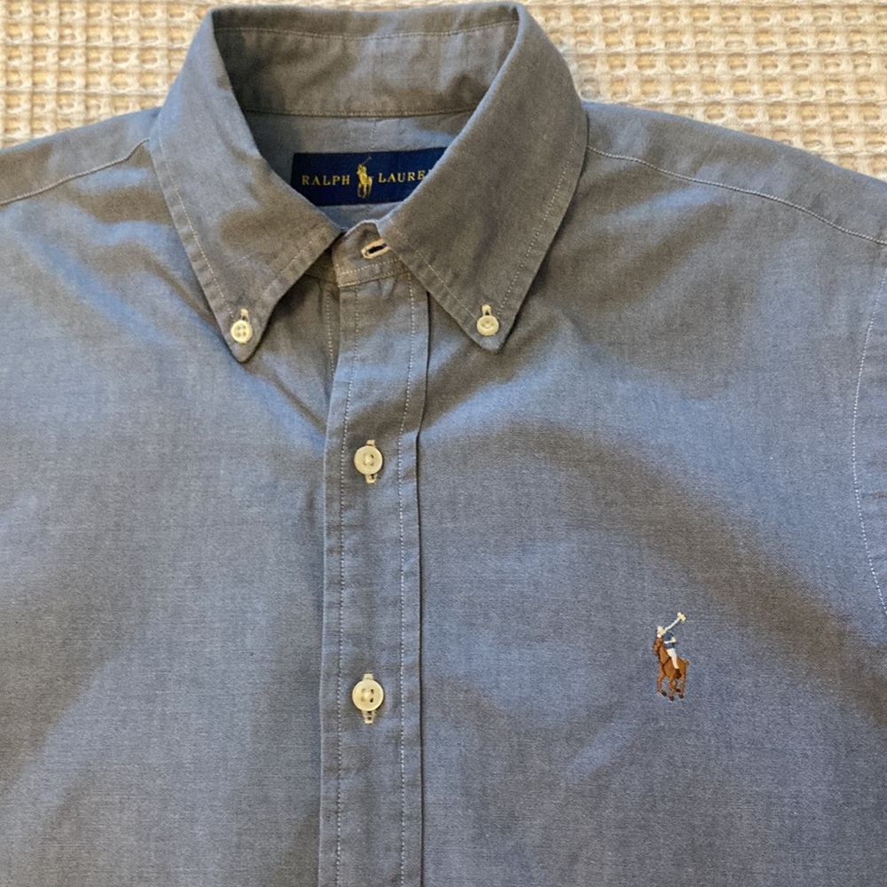 Ralph Lauren Short Sleeve Button Down Shirt Size Small EUC